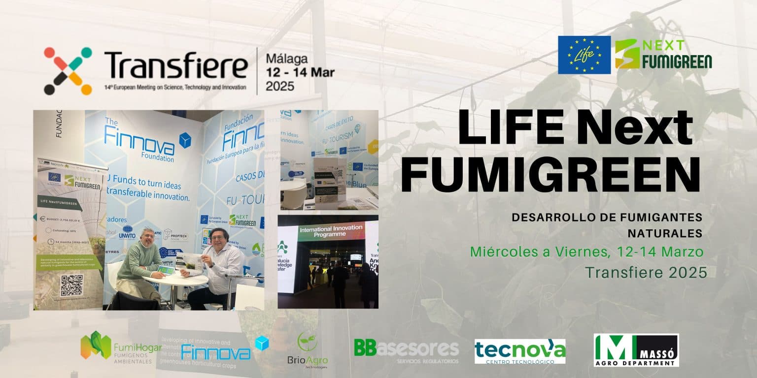 LIFE NextFUMIGREEN refuerza su apuesta por la sostenibilidad agrícola en Transfiere 2025