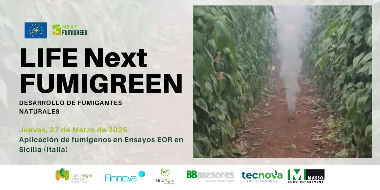 LIFE NextFUMIGREEN inicia ensayos de fumígenos en cultivos de pimiento en Sicilia para evaluar nuevas soluciones biopesticidas