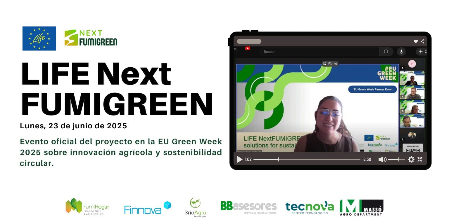 LIFE NextFUMIGREEN presenta en la EU Green Week un modelo de agricultura circular con biopesticidas menos tóxicos