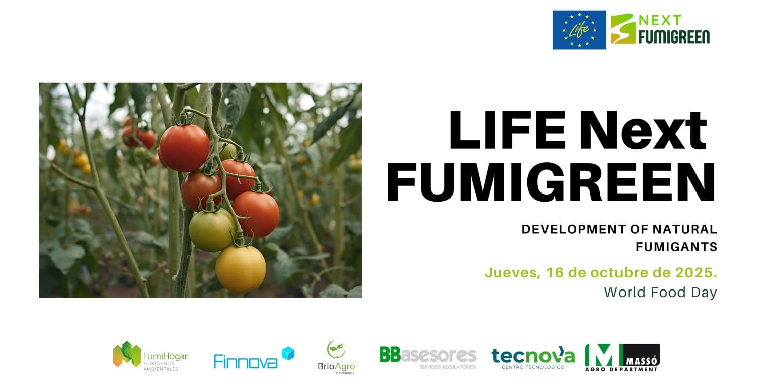 LIFE NextFUMIGREEN se suma al Día Mundial de la Alimentación con su compromiso por una agricultura sostenible y alimentos más seguros