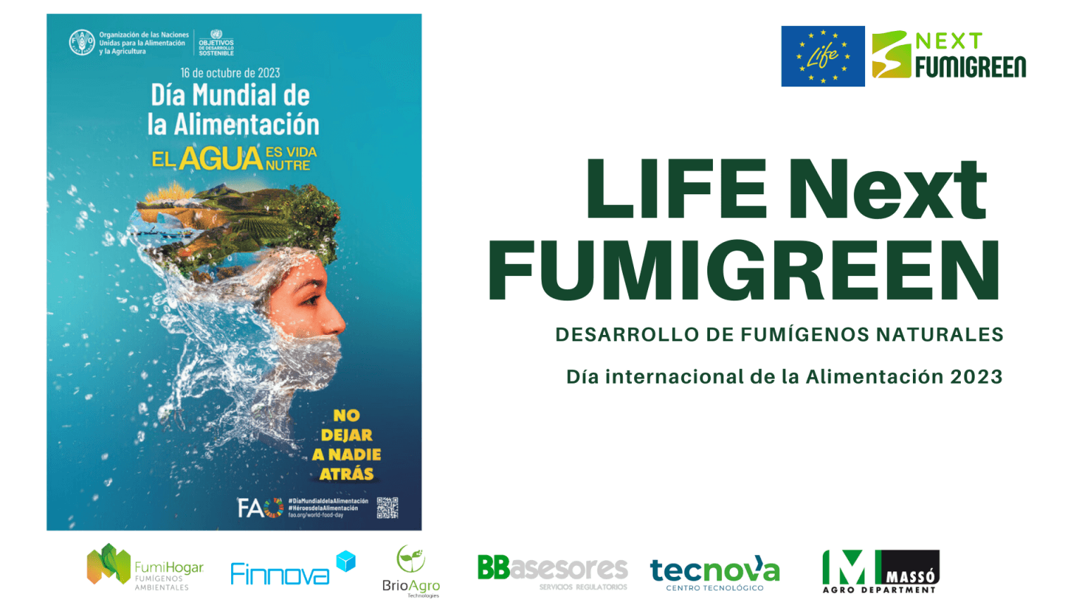LIFE NextFUMIGREEN se alinea con el Día Mundial de la Alimentación