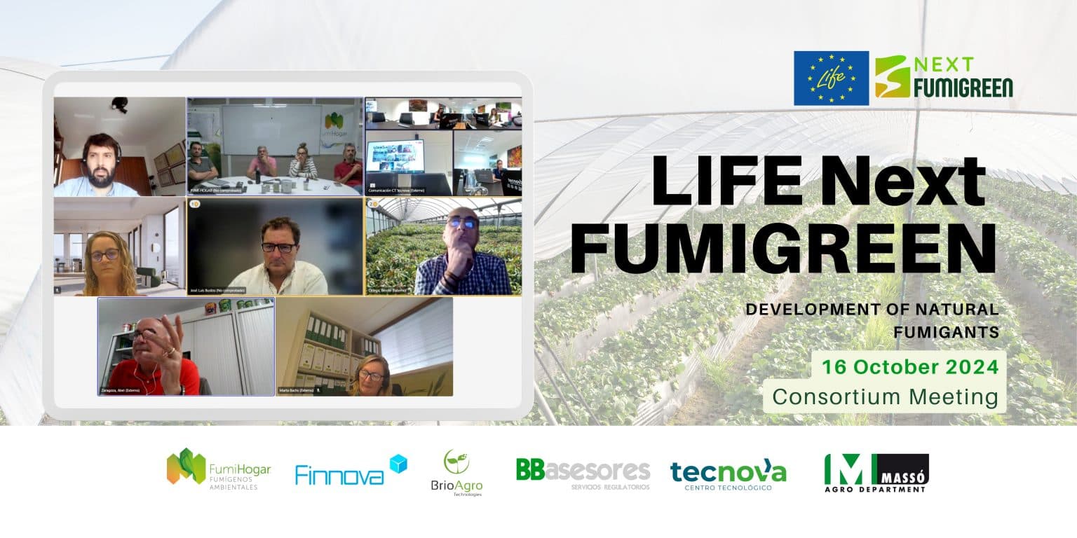Reunión de consorcio del proyecto LIFE NEXT FUMIGREEN para avanzar en soluciones sostenibles en la agricultura