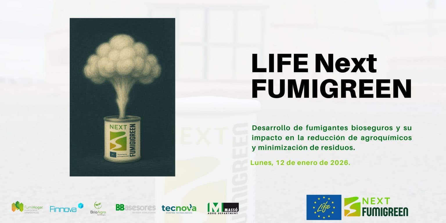 LIFE NextFUMIGREEN ensayará un innovador biopesticida fumígeno para proteger los principales cultivos de invernadero
