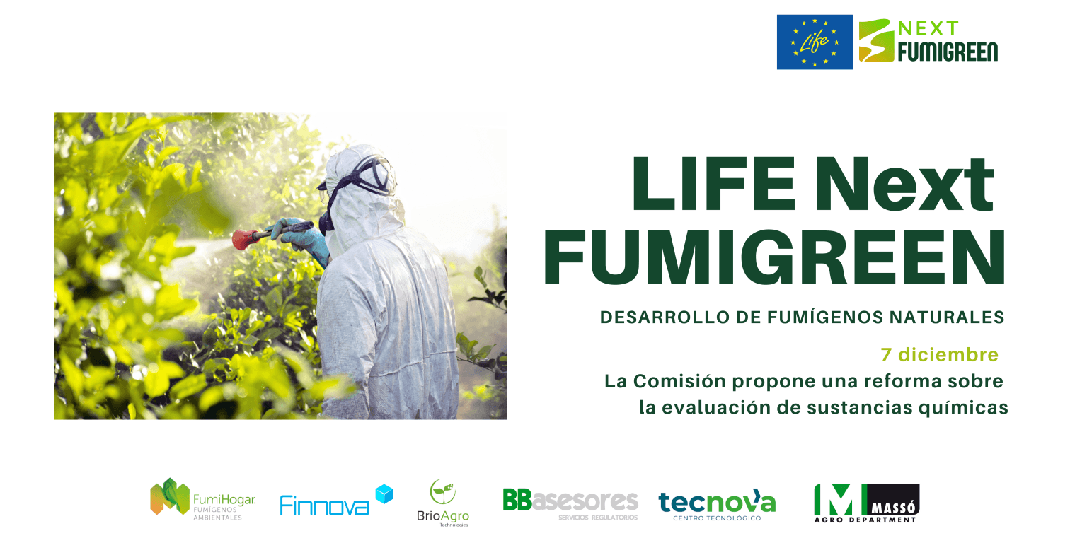 LIFE NextFUMIGREEN aplaude la propuesta de la Comisión europea sobre la reforma de la evaluación de sustancias químicas