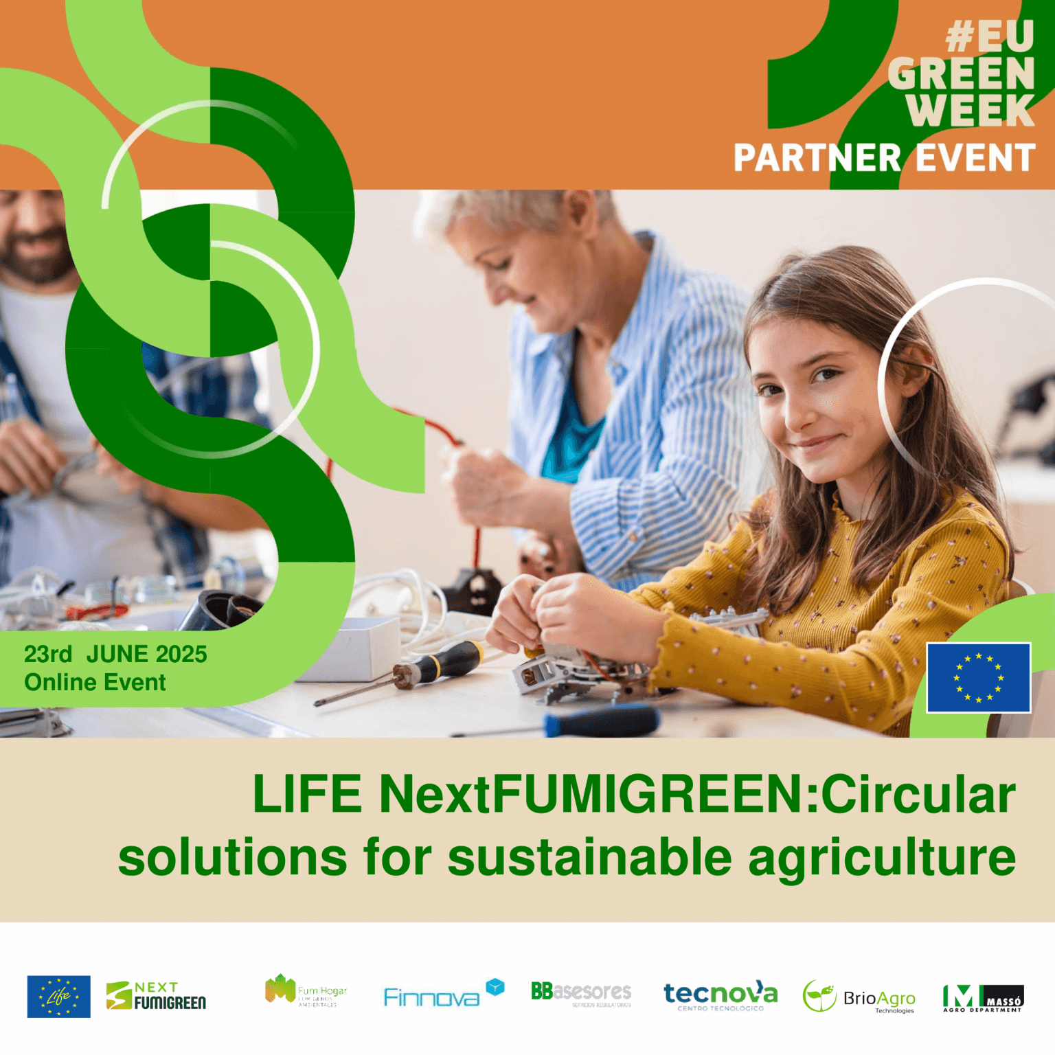 LIFE NextFUMIGREEN liderará un evento oficial en la EU Green Week 2025 sobre agricultura circular y sostenible