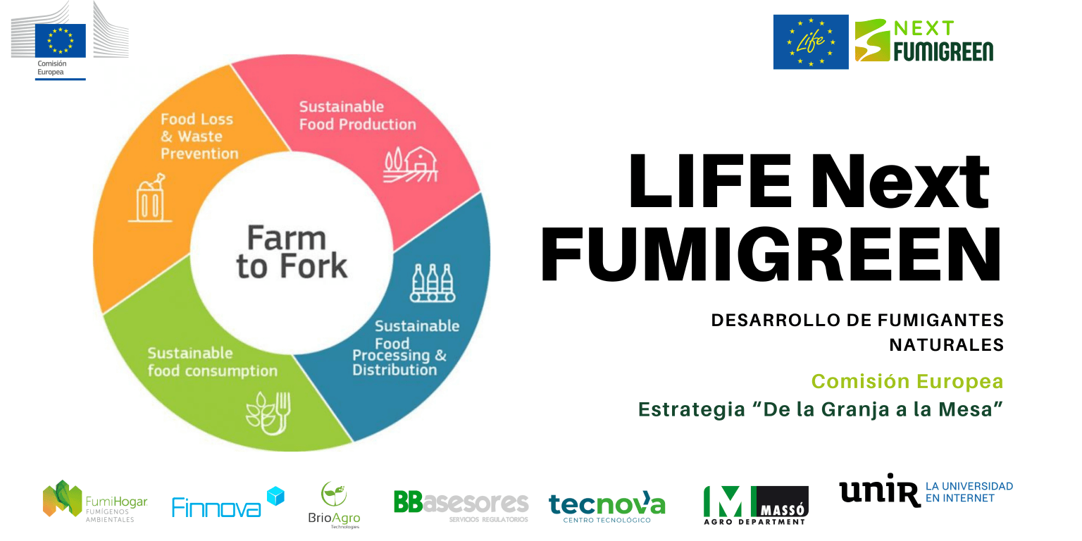 LIFE NextFUMIGREEN, un proyecto que responde a la estrategia europea «De la Granja a la Mesa», para garantizar una Agricultura Sostenible