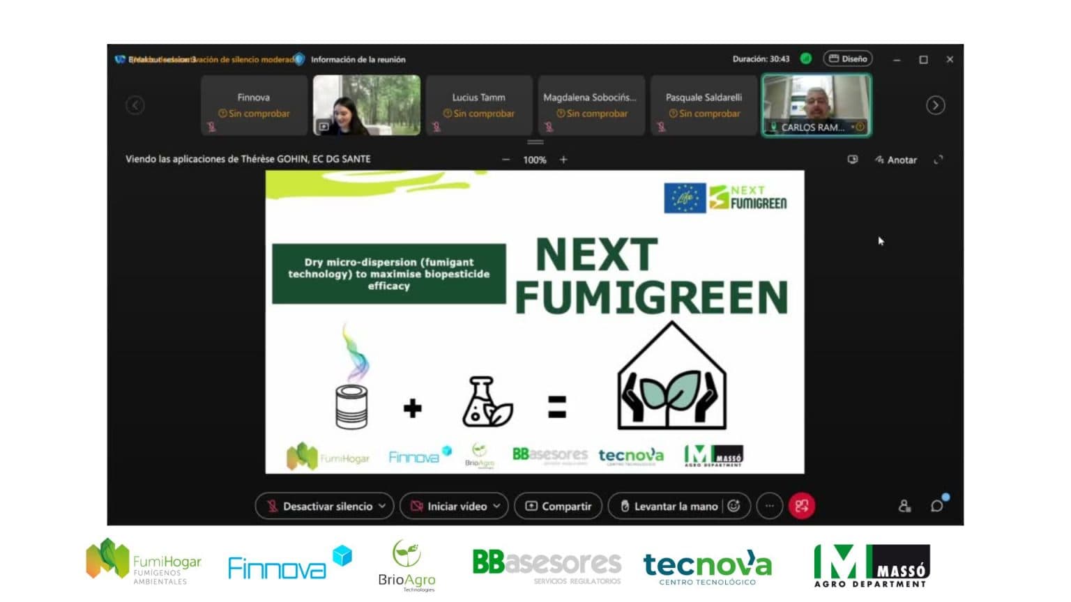 LIFE NextFUMIGREEN presenta sus avances en biopesticidas naturales en el evento europeo Research and Innovation on Pesticides