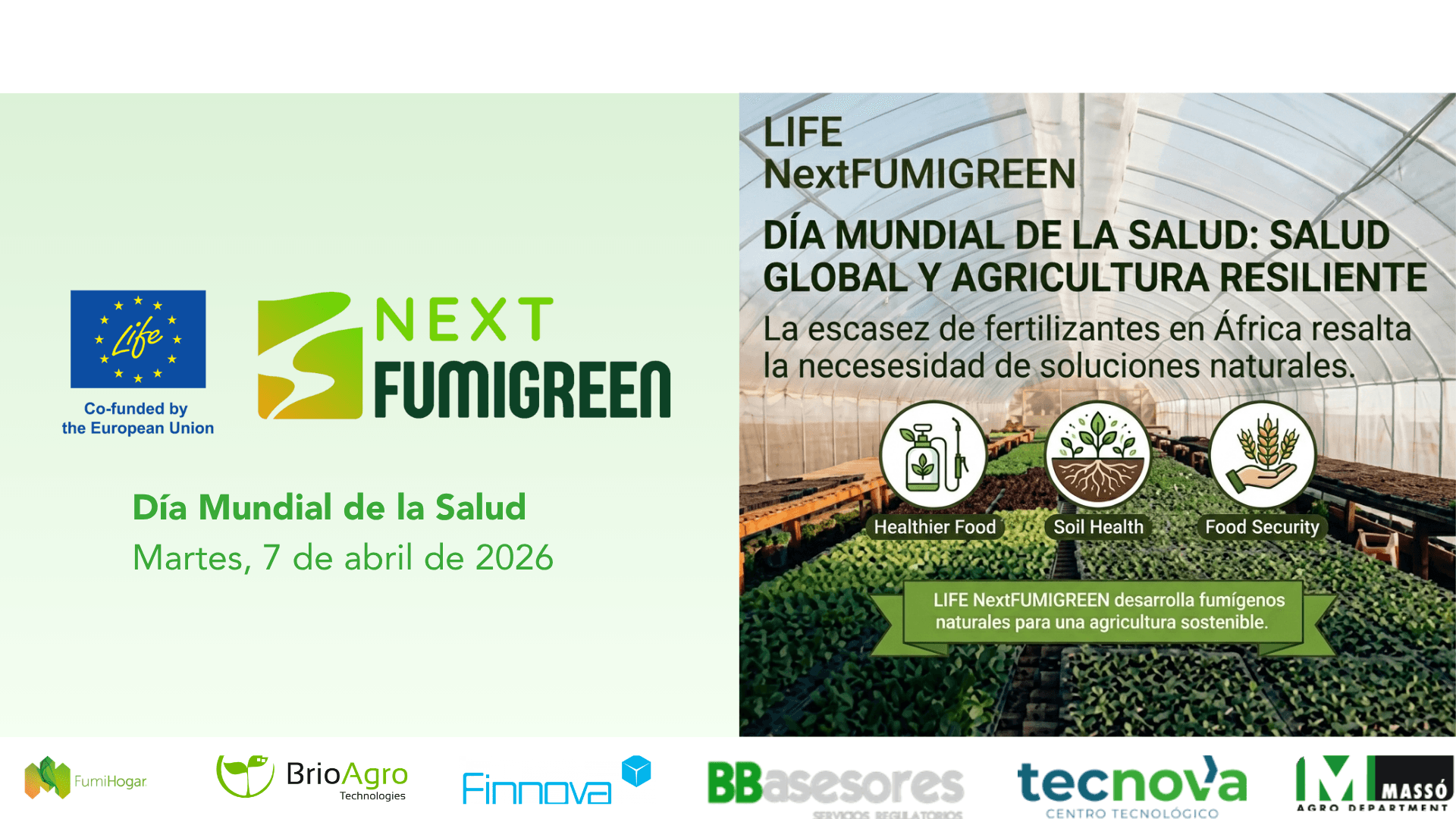 LIFE NextFUMIGREEN impulsa soluciones agrícolas sostenibles para la salud global ante el riesgo de crisis alimentaria en África