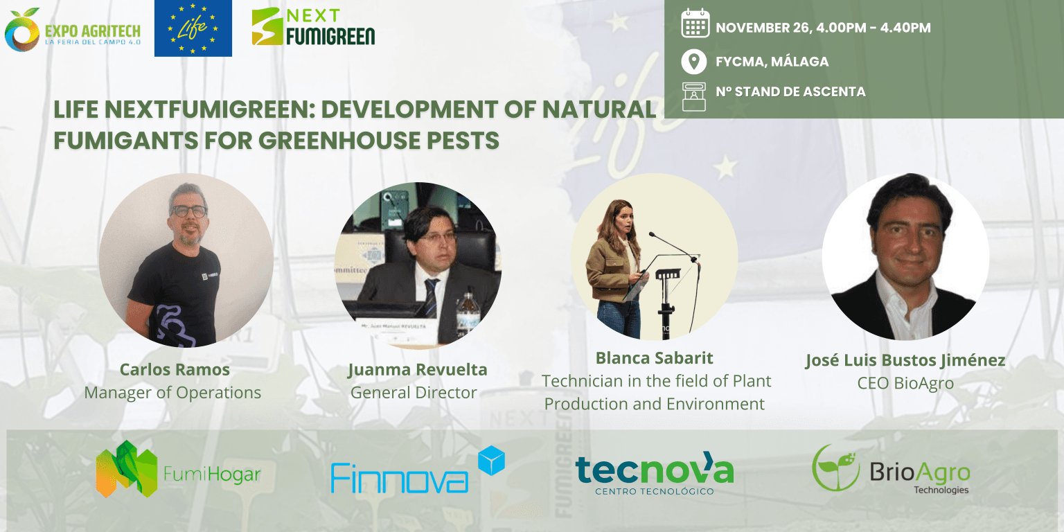 LIFE NextFUMIGREEN se presenta en EXPO AGRITECH 2024 como referente en agrícola sostenible